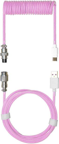 Cooler Master Coiled Cable; Double-Sleeved; Magenta; Type C