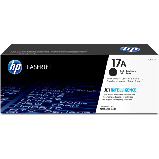 HP 17A Black Original LaserJet Toner Cartridge;1;600 pages. (HP LaserJet Pro M102 Printer/HP LaserJet Pro MFP M130). .