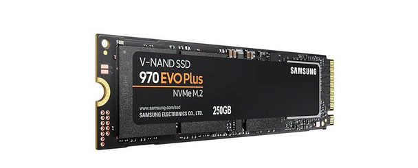 SAMSUNG 970 EVO Plus 250GB NVMe SSD - Read Speed up to 3500 MB/s; Write Speed to up 2300 MB/s; 150 TBW; 1.5 M HR MTBF