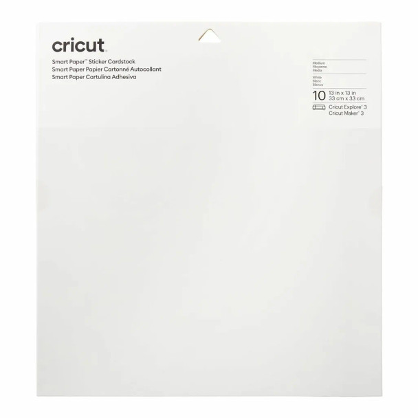 2008317 - Cricut Smart Sticker Cardstock 33x33cm 10 sheets (White)