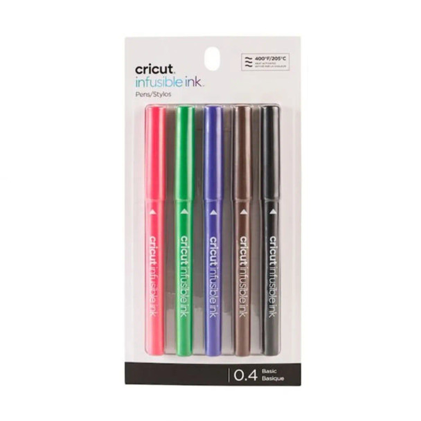 2006257 - Cricut Explore/Maker Infusible Ink Fine Point Pen Set 5-pack (Basics); .