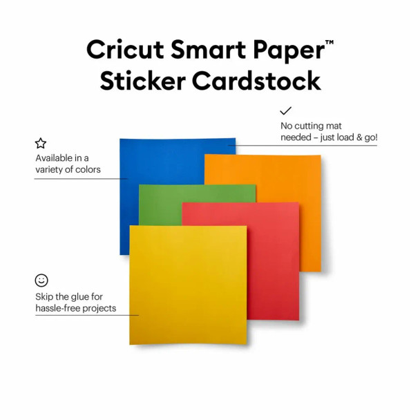 2008318 - Cricut Smart Sticker Cardstock 33x33cm 10 sheets (Brilliant Bows)