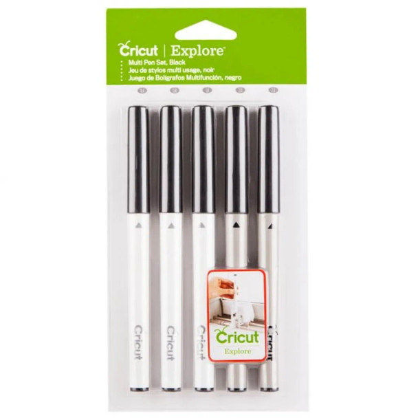 2002948 - Cricut Explore/Maker Multi-Size Pen Set 5-pack (Black) .