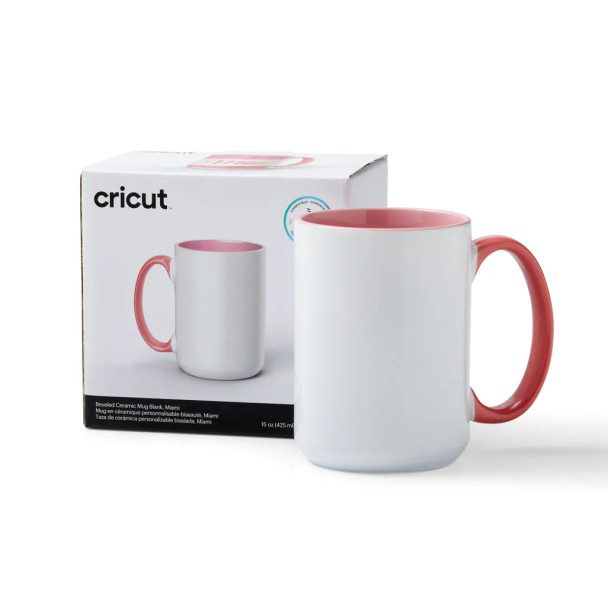 2009397 - Cricut 440ml Beveled Ceramic Mug Blank Miami 1pc