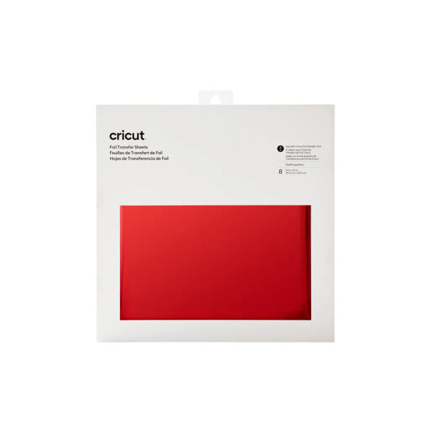 2008721 - Cricut Transfer Foil Sheets 30x30cm 8 sheets (Red) .