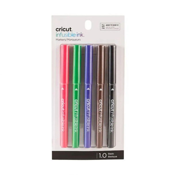2006256 - Cricut Explore/Maker Infusible Ink Medium Point Pen Set 5-pack (Basics); .