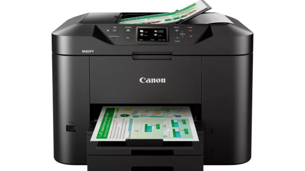 Canon Maxify MB2740-Print/Copy/Fax/Scan.24 ipm mono;15.5 ipm col;500 sheet handling;50 Sheet ADF; Auto Duplex;USB; WiFi;Ethernet