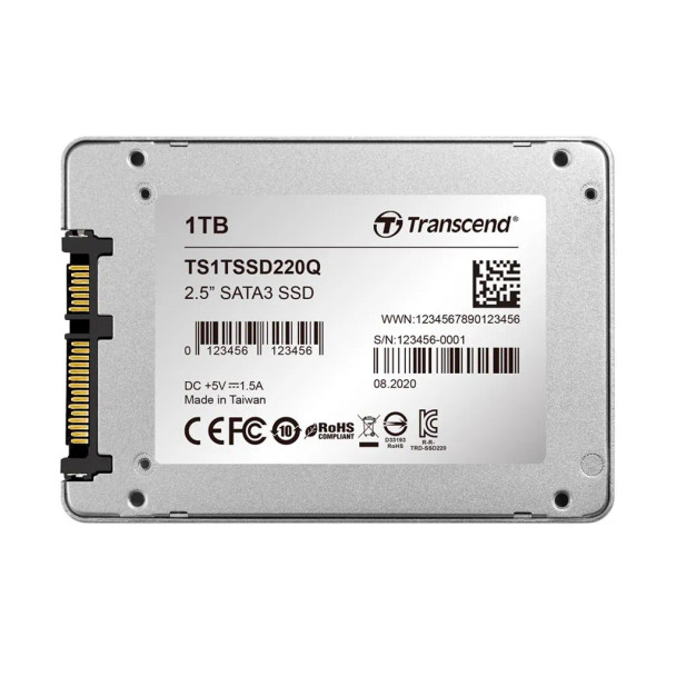 TRANSCEND 1TB 2.5'' SATA3 SSD220Q SSD DRIVE - QLC