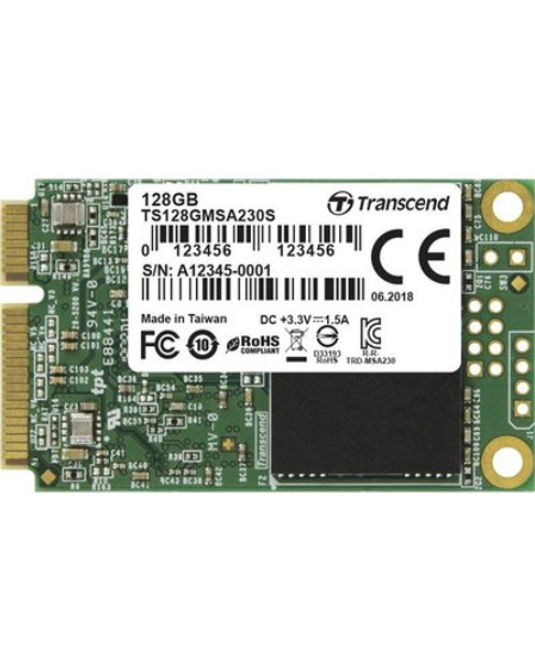 TRANSCEND 128GB MSA230S MSATA SSD - 3D TLC
