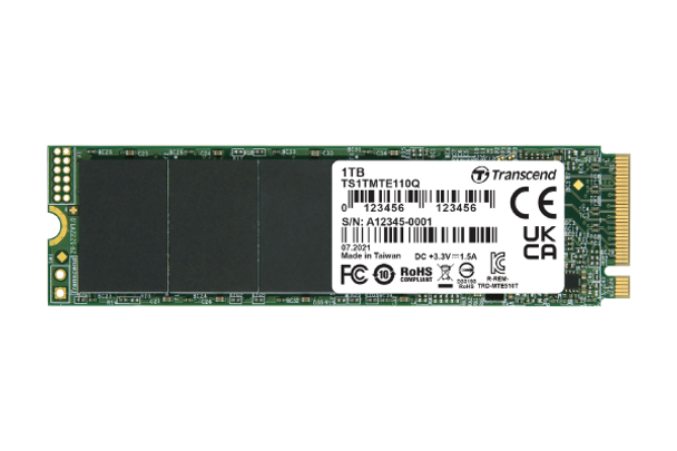 TRANSCEND 1TB MTE110Q PCI-E M.2 2280 SSD NVMe Gen 3X4 - QLC