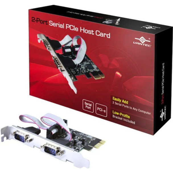 VANTEC UGT-PCE40SR 4 PORT SERIAL RS32 PCIe CARD
