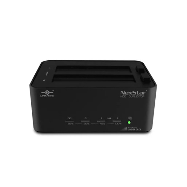 Vantec Standalone Hard Disk Duplicator for 2.5''/3.5'' SATA drives with USB 3.0 Dual Hard Drive Dock Functionality