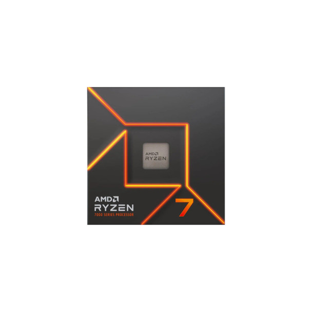 AMD Ryzen 7 7700 5nm SKT AM5 CPU; 8 Core/16 Thread Base Clock 3.8GHz; 32MB Cache; Radeon Graphics; Wraith Prism Cooler