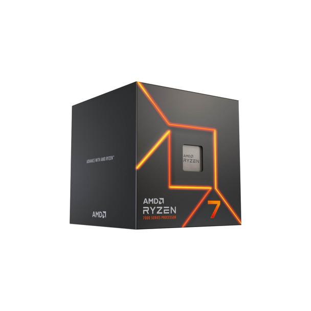 AMD Ryzen 7 7700 5nm SKT AM5 CPU; 8 Core/16 Thread Base Clock 3.8GHz; 32MB Cache; Radeon Graphics; Wraith Prism Cooler