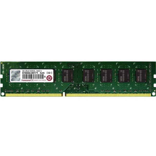 TRANSCEND 8GB DDR3L-1600 LOW VOLTAGE \ DUAL VOLTAGE DESKTOP U-DIMM 1.5V/1.35V 2RX8 CL11