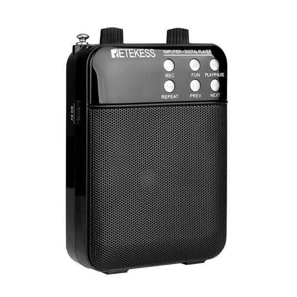 RETEKESS TR619W Portable Amplifier Digital FM Radio Player Support USB TF Card Socket AUX In