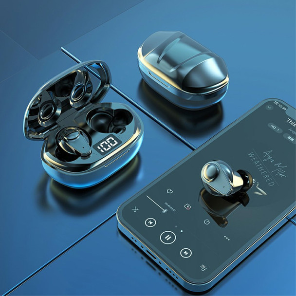 YH09 TWS Wireless Bluetooth Earphone Earbuds LED Digital Display Waterproof Noise Cancelling Music Game Sports Headset