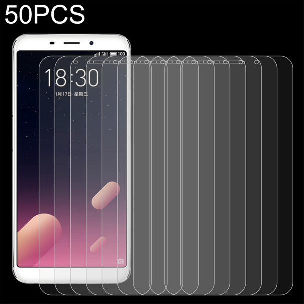 50 PCS 0.26mm 9H 2.5D Tempered Glass Film - Meizu Meilan S6