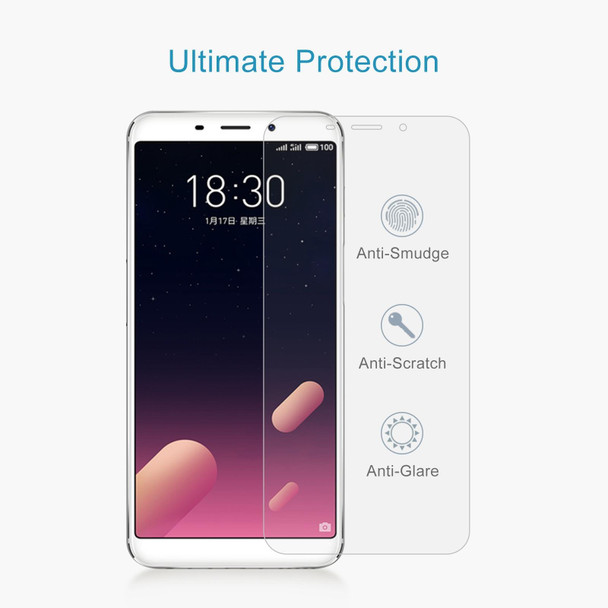 50 PCS 0.26mm 9H 2.5D Tempered Glass Film - Meizu Meilan S6