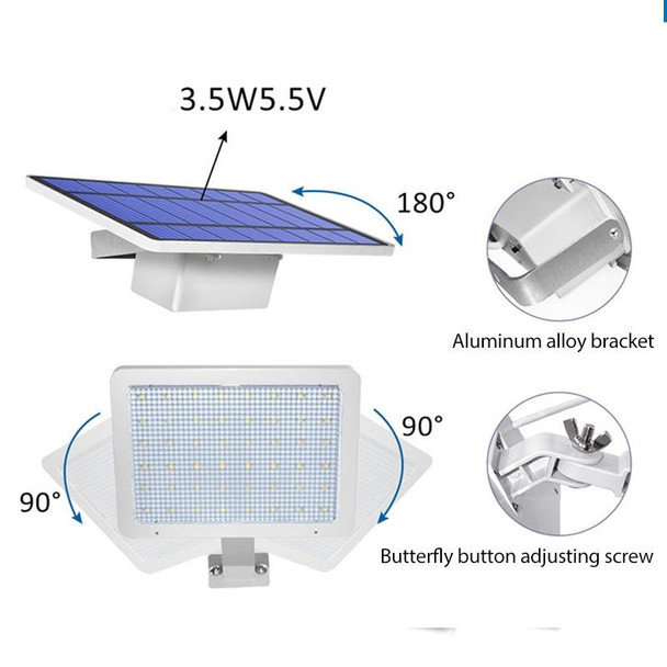 48 LED Detachable Solar Light IP65 Waterproof Outdoor Courtyard LED Street Lamp, Light Color:Warm Light(White)