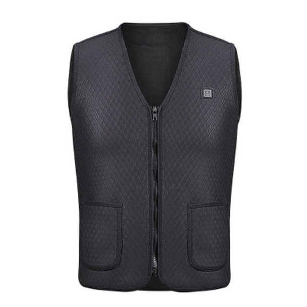 Electric USB Heated Warm Vest Men Women Heating Coat Jacket Clothing - XL