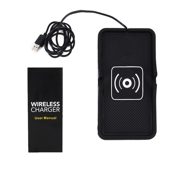 Home Car DC 5V/2A 5W Fast Charging Qi Standard Wireless Charger Pad, - iPhone, Galaxy, Huawei, Xiaomi, LG, HTC and Other QI Standard Smart Phones