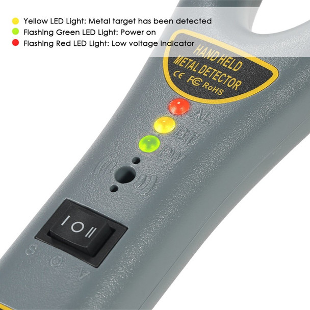 Portable Handheld Metal Detector High Sensitivity Inspection Metal Detector with Buzzer Vibration