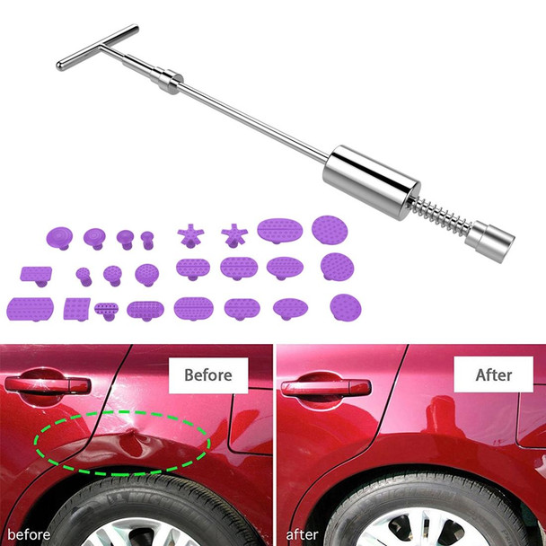 Auto Repair Body Tool Kit PDR Dent Paintless Repair Tools Dent Puller Slide Hammer Reverse Hammer Aluminum Suction Cups for Dent