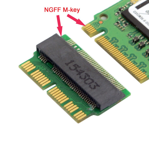 12+16pin 2014 2015 Macbook to M.2 NGFF M-Key SSD Convert Card for A1493 A1502 A1465 A1466