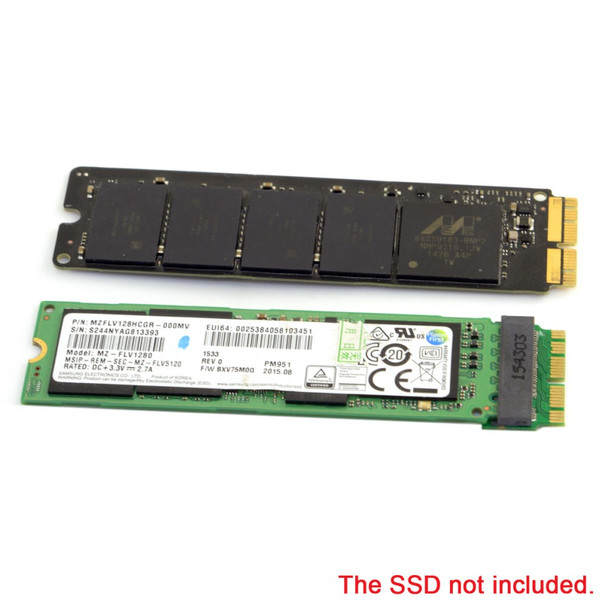 12+16pin 2014 2015 Macbook to M.2 NGFF M-Key SSD Convert Card for A1493 A1502 A1465 A1466