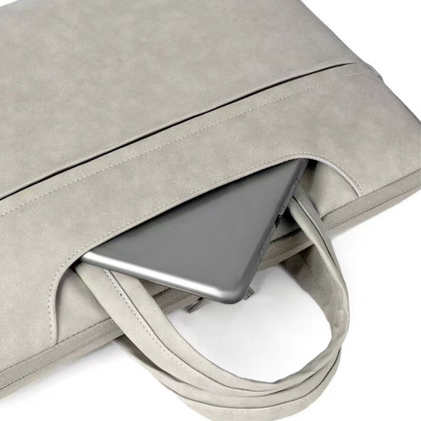 COPTON 031 Series 15.6 Inch Notebook Computer Handbag  Anti-scratch Matte Surface Protection Sleeve Zipper Laptop Bag - Baby Blue