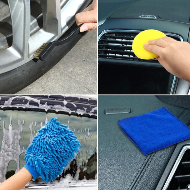 15 PCS / Set Car Cleaning Brush Wax Sponge Car Wash Tool Brush