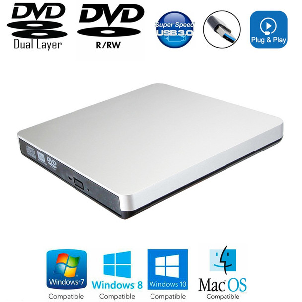 USB 3.0 CD/DVD-RW Burner Writer External Hard Drive for Apple Macbook Pro Air