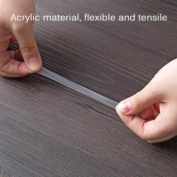 1000 PCS 9 x0.5mm Round Transparent Double-Sided Adhesive Tape Waterproof Traceless Acrylic Glue