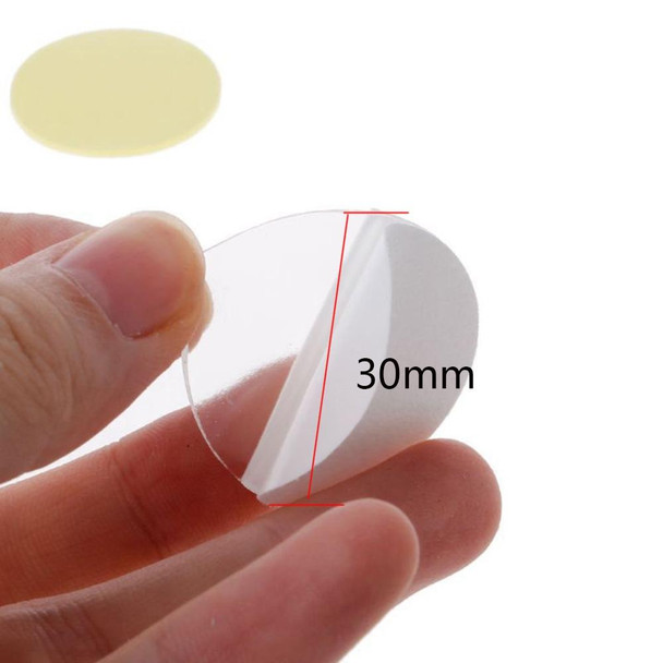 150 PCS 30x0.5mm Round Transparent Double-Sided Adhesive Tape Waterproof Traceless Acrylic Glue