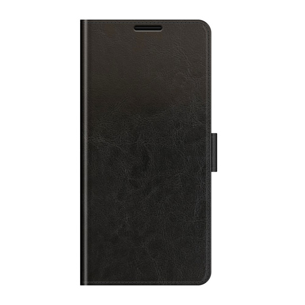 Crazy Horse Texture PU Leather Wallet Stand Anti-Scratch Flip Folio Phone Case with Magnetic Closure for ZTE Blade A31 - Black