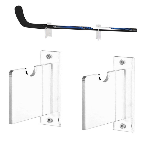 Hockey Stick Display Stand Acrylic Wall Mount Horizontal Hanger