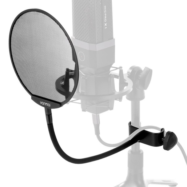 YANMAI PS-6 Studio Recording Microphone Pop Filter Screen Steel Mesh Live Broadcast Accessories