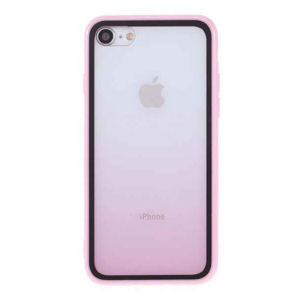 Gradient Color Plastic + TPU Phone Shell for iPhone 8 / 7 / SE (2020) / SE (2022) 4.7 inch - Pink