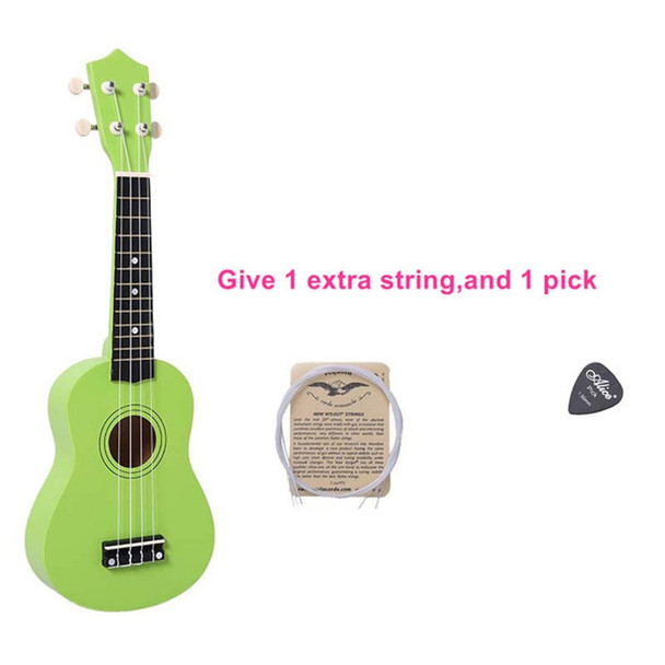 HM100 21 inch Basswood Ukulele Children Musical Enlightenment Instrument(Green)