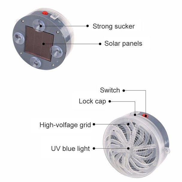 Solar Powered Mosquito Killer Home Insect Pest Killer UV  Light Lamp Outdoor Indoor Mosquito Bug Zapper Repellent