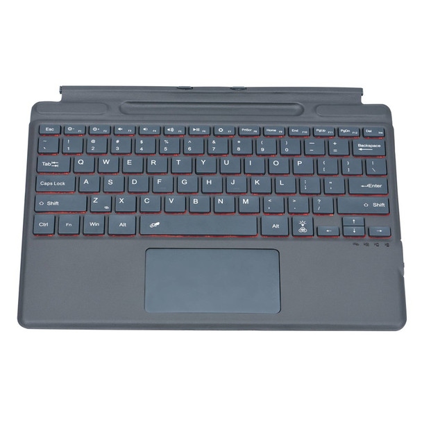 2089D for Microsoft Surface Pro 8 / X Magnetic Adsorption Colorful Light Bluetooth Wireless Keyboard with Touchpad
