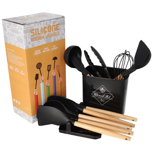 13 Piece Kitchen Silicone Utensil Set