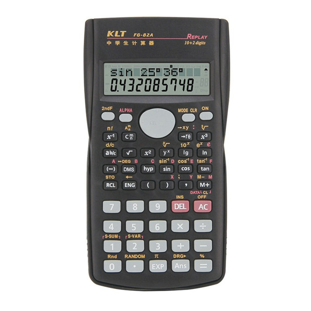 Portable Multifunctional Scientific Calculator 2 Line LCD Display 240 Functions Calculating Tools