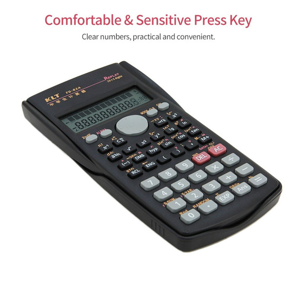 Portable Multifunctional Scientific Calculator 2 Line LCD Display 240 Functions Calculating Tools