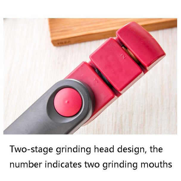 2 PCS Handle Foldable Ceramic Grinding Stone Grade Carrying Thick Double Groove Non-Slip Assembly Sharpener