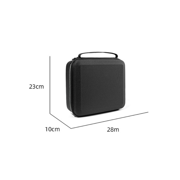 For DJI Avata Portable Drone Storage Bag Hard Shell Shockproof Carrying Case Tote Bag - Black / Black Liner