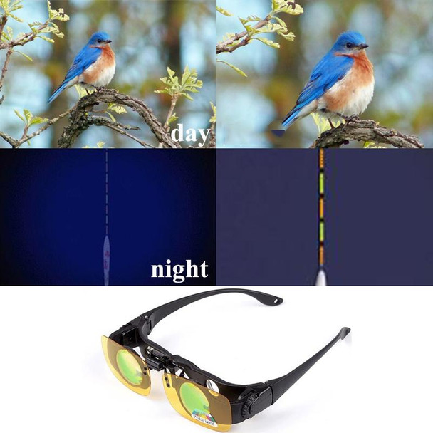 8x Fishing Binoculars Zoomable Telescope Glasses ,Style: Telescope+Gray Clip