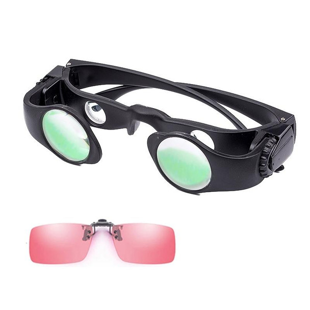 8x Fishing Binoculars Zoomable Telescope Glasses ,Style: Telescope+Red Clip