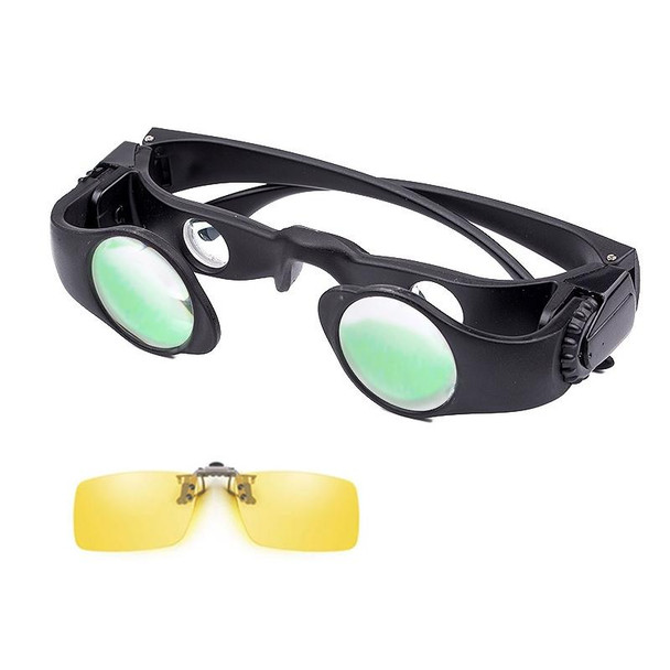 8x Fishing Binoculars Zoomable Telescope Glasses ,Style: Telescope+Yellow Clip